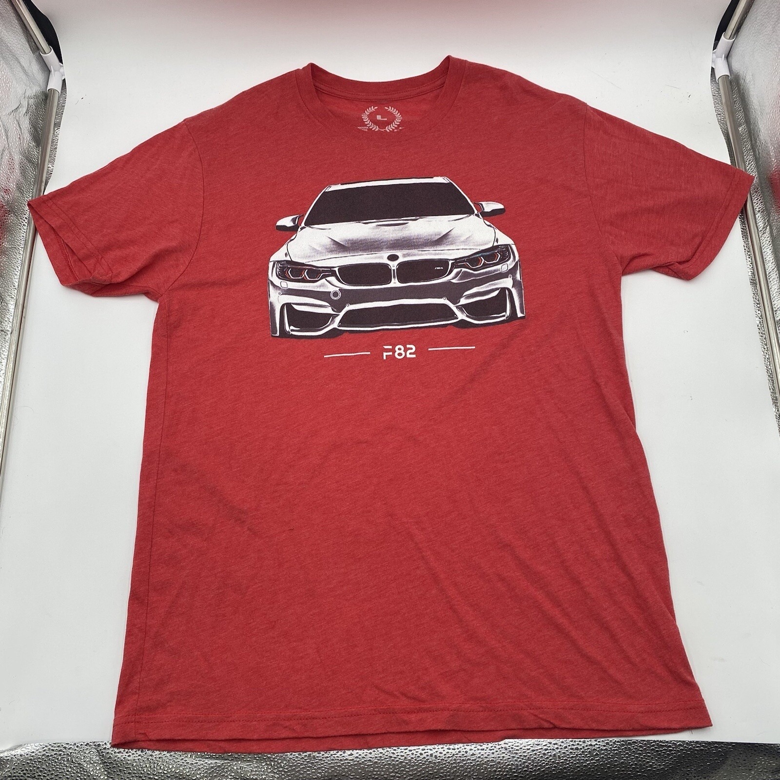 Bmw Motorsports F82 Coupe Racing T Shirt Red Mens Large Vgc